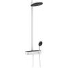 hansgrohe Pulsify S - Colonna doccia a risparmio idrico (EcoSmart) con miscelatore termostatico, Sistema doccia (260 mm) con rubinetto, doccetta, tubo, asta e soffione doccia, bianco opaco, 24241700