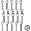 cyclingcolors 20 viti cilindriche in acciaio inox A2 a esagono incassato, norma DIN 912, ISO 4762, filettatura metrica, M6 x 16 mm (lunghezza filettatura 16 mm)