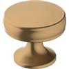 Amerock Pomello per armadietto, bronzo champagne, diametro 32 mm, fama, confezione da 1, pomello per cassetti, hardware per armadietti