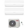 Ariston ALYS NET Climatizzatore a parete dual split inverter Wi-Fi bianco - unità esterna R32 5.3 kW unità interne 9000+12000 BTU