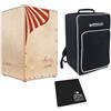J.Leiva Alma Red Cajon + custodia Keepdrum e cuscino per seduta