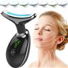 TaimeiMao Massaggiatore di Bellezza per il Viso e il Collo, Massaggiatore viso antirughe,le rughe e il rafforzamento della pelle,Sollevamento EMS Massaggio del viso,3 modalità Dispositivo di bellezza del viso