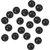 PATIKIL 10mm Perle da Pesca, 200Pcs Uova Esca Morbide in Plastica Rotondo per Attrezzatura da Pesca con Scatola di Conservazione, Nero