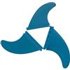 FOLODA 3 Pz SUPs Board Fins Leggero Centri Sinistro Pinne Destra Surf Watershed Fin Stand-Up Paddle Board Tavola da surf Pinna Coda Surf Tavola da surf leggera