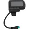 Emoshayoga EN06 Display LCD per Bicicletta Elettrica, Mountain Bike e Scooter da 24V a 48V con Porta USB, Resistente all'Acqua.