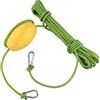 Axorafow Set di accessori: corda da ormeggio in nylon da 9,1 m (30 piedi) da 5 mm con due moschettoni in acciaio inossidabile 304, palla galleggiante in PVC (200 x 160 x 80 mm, nero/giallo) per kayak