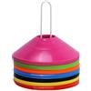 Generisch Disc, set da allenamento da 50 pezzi, impilabile, portatile, colorato, con pratico contenitore, per l'allenamento e gli esercizi di calcio, basket e softball