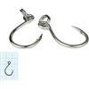 Seaspin Gàmu - Ami Single Hook per Artificiali, Round Hook in Acciaio Anti Corrosione - Inline Eye per Lure, con Split Ring - Per Spinning Saltwater (size 2/0)