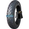 WEISHIDAI 14x2.50 Pneumatico per Bici Elettrica e Set di Camere D'aria con Valvola Piegata per Bici Elettrica Compatibile con 2.50-10 e 60/100-10, Design a 8 Livelli | 14x2.5 Pneumatico