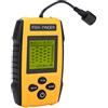 Alomejor Ecoscandaglio LCD Portatile per gli Appassionati di Pesca Sensore Sonar Accessorio da Pesca per Uso in Fiume o in Mare Materiale ABS Gamma di profondità 100 M