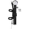 NATRUSS Pompa per Bicicletta, Mini gonfiatore Portatile Impermeabile 88psi per Pompa Bici con manometro e valvola a Spillo per Bocca Presta e Schrader(Nero)
