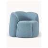 Westwing Collection Poltrona lounge in bouclé Fleur - Blu