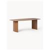 Westwing Collection Tavolo in legno di quercia Chandler - Marrone