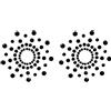 SuperLove Diamonds Nipple Covers Black
