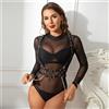 SuperLove Stylish Faux Leather Harness with Chains 81228 Black
