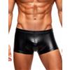 SuperLove Faux Leather Men Boxer 264 Black XXL