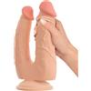 Nature Skin Bendable Double Penetrator with Movable Skin