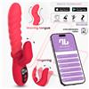 InToYou App Series Tingly Waving & Finger Vibrator with App Red