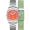 Spinnaker Orologio GMT automatico da uomo Croft 39, 39 mm, edizione limitata, con bracciale in acciaio inossidabile massiccio SP-5157, Rosso fiamma., Bracciale