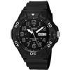 Casio Collection - Orologio Da Polso Da Uomo Al Quarzo Casual Bracciale E Cassa In Resina Di Colore Nero Quadrante Analogico Nero - MRW-210H-1A