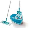 Leifheit Clean Twist M Ergo Scopa lavapavimenti, Set scopa lava pavimenti e secchio, Panno pavimenti con meccanismo di rotazione e tecnologia di centrifuga