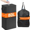 Lifewit 80L Conservazione Delle Bottiglie con Coperchio, Pattumiera Differenziata per Bottiglia Plastica e Bottiglia Vetro, Raccolta Differenziata con Foro, Contenitore Pattumiera, Grigio scuro