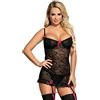 Subblime Chemises Subblime Chemise con reggicalze e laccetti, 100 g