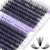 WENDY LASHES Ciglia Finte Individuali 240PCS 0,07mm D Curl 16-20mm Mix 30D/40D Ciuffetti Extension Ciglia Ciuffetti Ciglia Finte Naturali DIY Individuali Cluster Ciglia Volume Russo(30D+40D-0.07-D-MIX16-20)