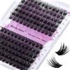 WENDY LASHES Ciuffetti Ciglia Finte D Curl 0.07mm Cluster Lashes FD18+B Mix 12-16mm DIY Extension Ciglia Ciuffetti Ciglia Finte Individual Cluster Lashes Naturale Ciuffetti Volume Russo(FD18+B-D-MIX12-16)
