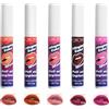 Godneei Lip Stain Staccabile Set Di 5 Colori Lip Stain Tatoo Opaco Impermeabile E A Lunga Durata Non Appiccicoso Tinta Labbra Peel Off Per Donne E Ragazze