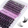 WENDY LASHES Cluster Extension Ciglia Ciuffetti D Curl 0.07mm C4+ZW Ciglia Cluster Lashes Mixed 12-16mm DIY Estensioni Delle Ciglia Cluster Individuali Naturale Volume Russo Ciglia Finte(C4+ZW-D-MIX12-16)
