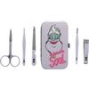 Disney Bad Guys - Set di manicure di Ursula - 5 accessori per unghie - taglio in pelle per unghie, Lima, epilatado, forbici per unghie e scatola di stoccaggio decorato