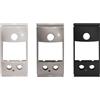PERRY Kit di 3 frontalini di finitura: Bianco lucido VIMAR PLANA Silver lucido per VIMAR PLANA SILVER Nero opaco per VIMAR ARKÃˆ NERO - 1PAFRM030VP
