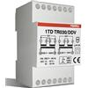 PERRY Trasformatore 30VA per servizio continuo uscite 12-12-24V 3 DIN, montaggio a retroquadro IP40 - 1TDTR030/DDV
