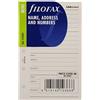 Filofax 510201 Recharge pour Organiseur nom/adresse/téléphone Blanc