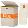 Lifewit Cesto Portabiancheria in Bambù, Grande Portabiancheria Sporca con Coperchio, Cesta Biancheria Pieghevole con Sacchi Rimovibili per Camera, Bagno, Lavanderia, 120 L, Beige