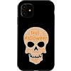 Halloween Skull Spooky Monster Horror Co Custodia per iPhone 11 Grafica a forma di mostro spaventoso a forma di teschio di Halloween