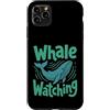 Coastal Minimalist Threads Custodia per iPhone 11 Pro Max Osservazione delle balene: vita oceanica minimalista color verde acqua