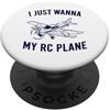 Funny RC Plane Gifts for Men and Women Aereo RC Telecomando Racing RC Aereo PopSockets PopGrip Adesivo