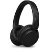 Philips TAH5219BK/00 Cuffie Bluetooth Wireless On‑Ear Leggere - Fino a 65 ore di autonomia, suono naturale, chiamate nitide, bassi dinamici, ricarica USB‑C 2 ore, custodia morbida - Nero