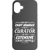 Crafty Crafter Apparel Custodia per iPhone 16 Plus Crafty Crafter Not Craft Hoarder, Curator of Craft Supply