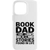Reading Father Bookworm Dad Literature L Custodia per iPhone 14 Pro Max Libro papà perso in storie trovate nel lettore di vita