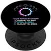 Totality August 12 2026 Solar Eclipse Te Eclissi solare 2026 2024 2017 Total Solar-Eclipse 26 PopSockets PopGrip Adesivo