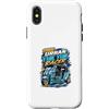 Retro Tuk Tuk Racing Urban City 1986 Fan Custodia per iPhone X/XS Backprint 1986 Urban Tuk Tuk Racer City Drag Edition Retro