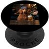 Funny Red Poodle Beer Meme Red Poodle Drinking Beer Funny Dog Meme PopSockets PopGrip Adesivo