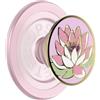 PopSockets: PopGrip Round per Magsafe - Anello Adattatore per MagSafe Incluso - Supporto e Impugnatura per Telefoni Cellulari e Custodia con un Top Intercambiabile - Water Lily