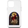 Holy Art Custodia per iPhone 12 mini Gesù Pastore Vetro Colorato Agnelli e Lupi Icona Arte