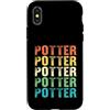 Funny Potter Tees & Gifts Custodia per iPhone X/XS Potter - Colorato