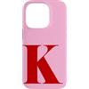 Retro Large Initials - Accessories by B. Custodia per iPhone 14 Pro Personalized Initial Letter K Monogram Name