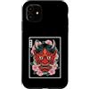 TOKYO WAVES Oni Mask Designs Custodia per iPhone 11 Yokai Oni Maschera Diavolo Giapponese Demone Tattoo Oni Mask